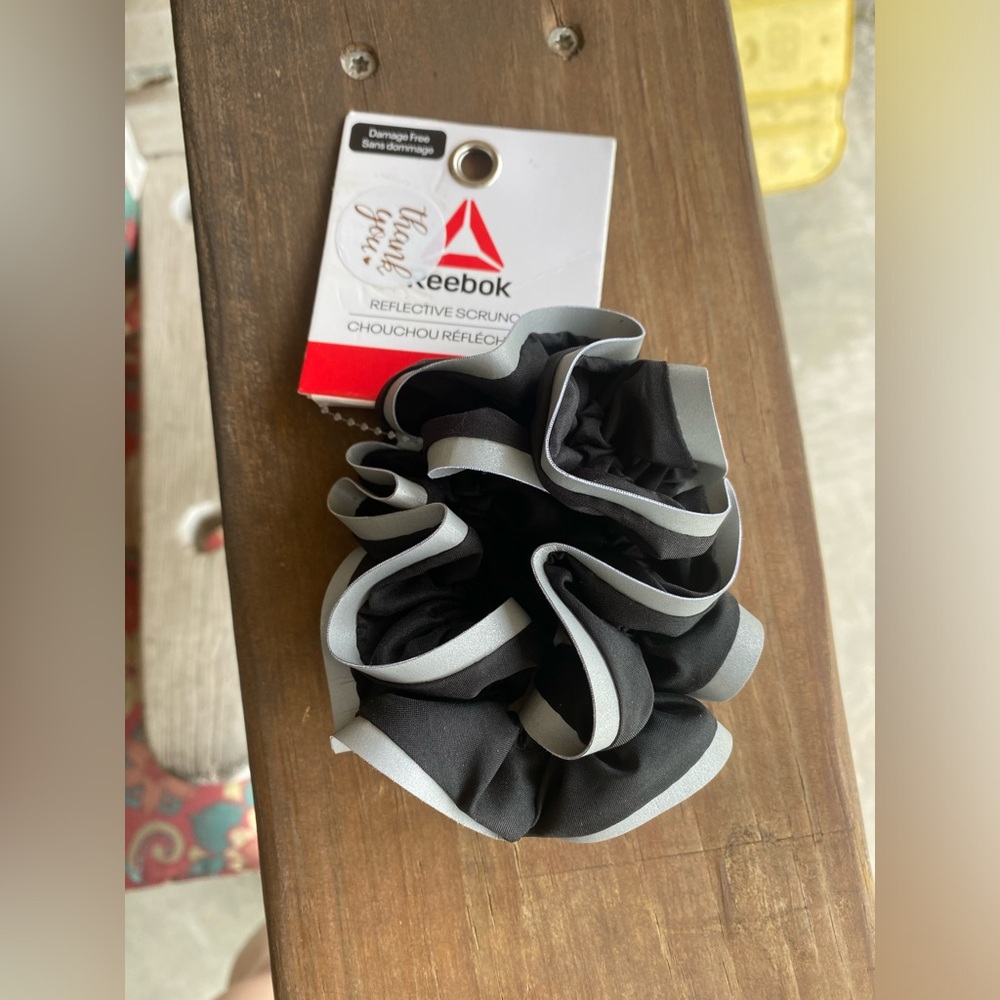 Reebok Black and Gray Reflective Hair Accessory